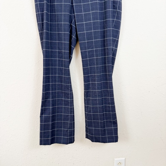 Banana Republic Logan Fit Blue Plaid Pants Size 8 - Picture 2 of 5